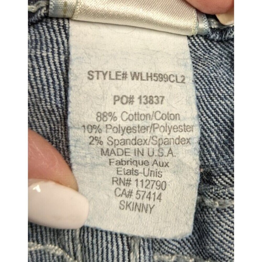 Women's TRUE RELIGON Skinny Low Rise Cotton Stretch Blue Jeans 31 X 33 - Picture 13 of 13